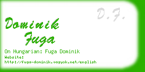 dominik fuga business card